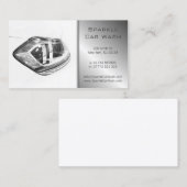 ホワイトカーモダンヘッドランプの名刺 名刺 (正面/裏面)