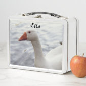 ホワイトガチョウとウッドアヒル メタルランチボックス (インサイチュ)