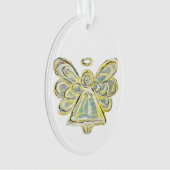 ホワイトガーディアンエルアートホリデーペンダントオーナメント オーナメント (正面)