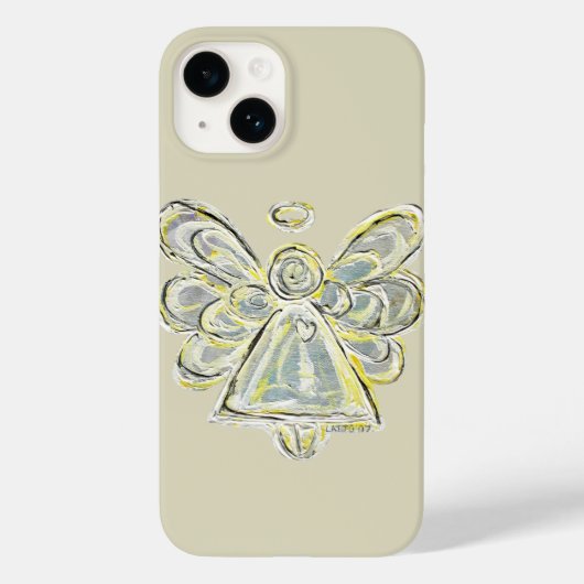 ホワイトガーディアンエンジェルアートカスタムiPhoneケース Case-Mate iPhoneケース (裏面)