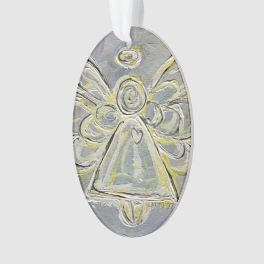 ホワイトガーディアンエンジェルギフトホリデイオーナメント オーナメント (正面)