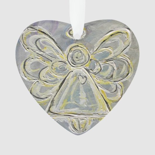 ホワイトガーディアンエンジェルギフトホリデイオーナメント オーナメント (正面)