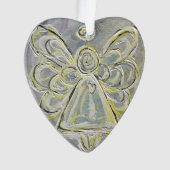 ホワイトガーディアンエンジェルギフトホリデイオーナメント オーナメント (正面)