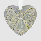 ホワイトガーディアンエンジェルギフトホリデイオーナメント オーナメント (裏面)