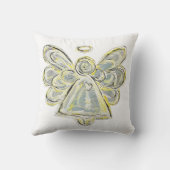 ホワイトガーディアンエンジェルデコレーションアート装飾用クッション クッション (裏面)