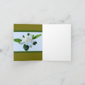 ホワイトガーデニアグリーンフリージブライダルシャワー 招待状 (内部)