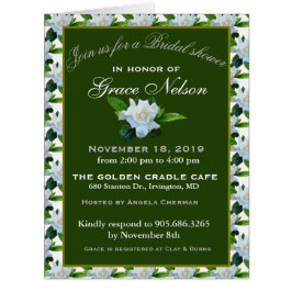 ホワイトガーデニアグリーンリーフブライダルシャワー