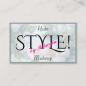 ホワイトガーデニア美しいイベントインテリアデザイン 名刺 (正面)