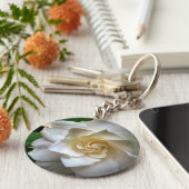 ホワイトガーデニア キーホルダー (側面)