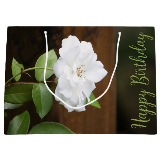 ホワイトガーデンバラデザイナー ラージペーパーバッグ (正面)