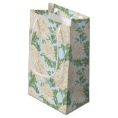 ホワイトガーデンムーム花柄 スモールペーパーバッグ (裏面アングル)
