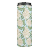 ホワイトガーデンムーム花柄 タンブラー (裏面)