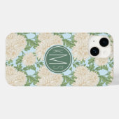 ホワイトガーデンムーム花柄 Case-Mate iPhoneケース (裏面 (横))