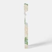 ホワイトガーデンムーム花柄 iPhoneケース (左側面)