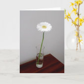 ホワイトガーベラ2カード カード (黄色い花)