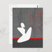 ホワイトガール ポストカード (正面/裏面)