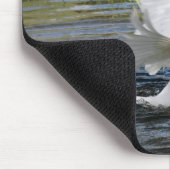 ホワイトガ中国のグースフラッピング翼マウスパッド マウスパッド (コーナー)