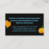 ホワイトキッチン家電の野菜ハーブ料理… 名刺 (裏面)