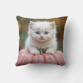 ホワイトキットオンピンクカボチャ クッション (裏面)