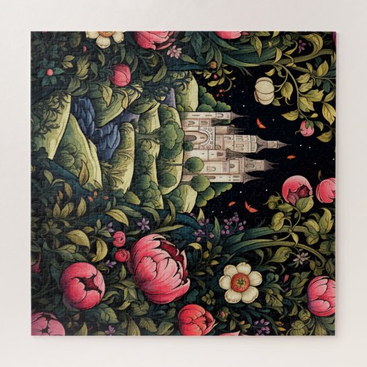 ホワイトキャッスルワインディングロードナイトスカイフローラ ジグソーパズル (横)