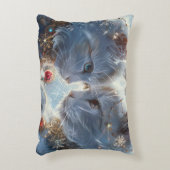 ホワイトキャッツデジタルアート アクセントクッション (正面(垂直))