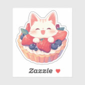 ホワイトキャットと混合ベリータートステッカー シール (シート)