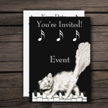 ホワイトキャットオンピアノ鍵