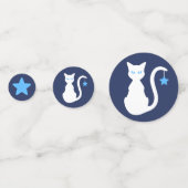 ホワイトキャットクリスマス紙吹雪 コンフェッティ (正面)