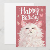 ホワイトキャットハッピーバースデー シーズンカード (正面/裏面)
