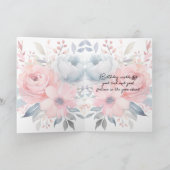 ホワイトキャットブルーピンクフローララブ誕生日 シーズンカード (内部)