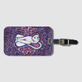 ホワイトキャットマウーブデイジー ラゲッジタグ (正面横)