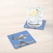 ホワイトキャットミスチーフメーカースクエア紙コースター スクエアペーパーコースター (インサイチュ)