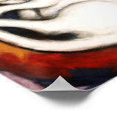 ホワイトキャット絵画ズバイフランツ・マーク ポスター (角)