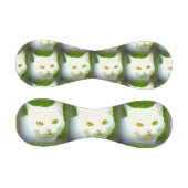 ホワイトキャット顔パターンThunder_Cove 野球ボール (パネル)