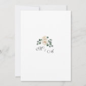 ホワイトキャベツバラ庭園の結婚式招待状 招待状 (裏面)