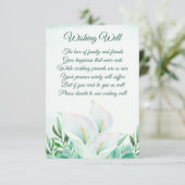 ホワイトキャラリリー結婚フローラの願い井戸のカード エンクロージャーカード (スタンド正面)