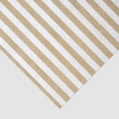 ホワイトキャンディストライプヴィンテージクラフトブラウンクリスマス 薄葉紙 (詳細)