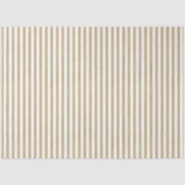 ホワイトキャンディストライプヴィンテージクラフトブラウンクリスマス 薄葉紙 (正面)