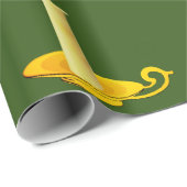 ホワイトキャンドルオングリーンラッピング紙 ラッピングペーパー (ロールコーナー)