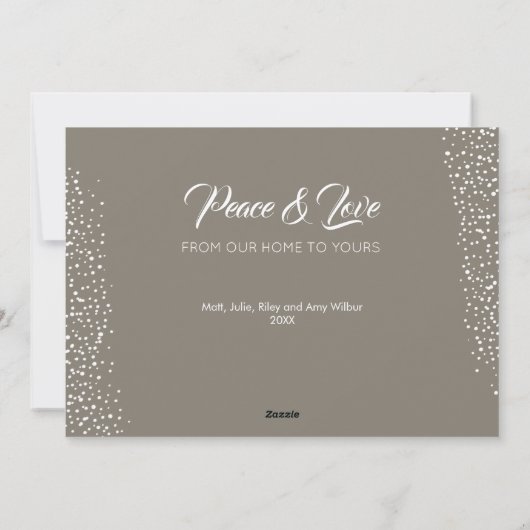 ホワイトキャンドルクリスマス シーズンカード (裏面)