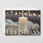 ホワイトキャンドルコージクリスマス シーズンカード (正面)