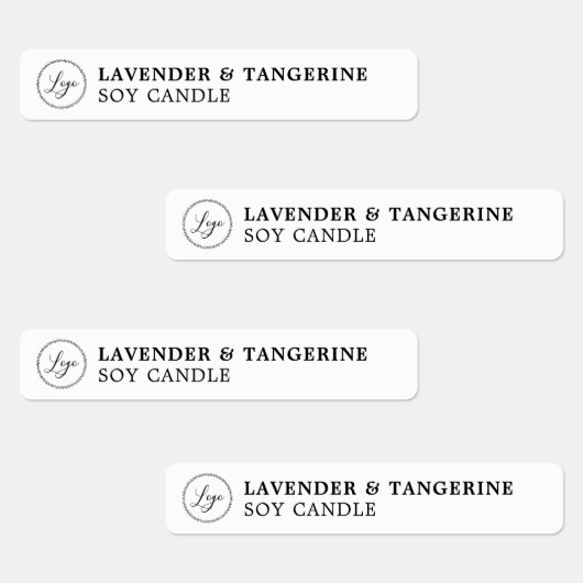 ホワイトキャンドル不正開封防止シールあなたのロゴラベル ラベル (グループ)