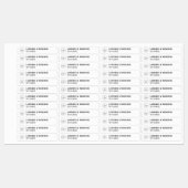 ホワイトキャンドル不正開封防止シールあなたのロゴラベル ラベル (シート)