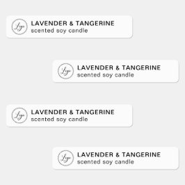 ホワイトキャンドル不正開封防止シールあなたのロゴラベル ラベル