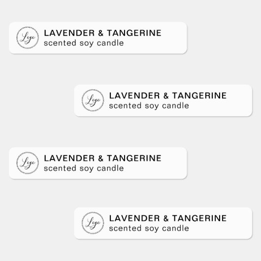 ホワイトキャンドル不正開封防止シールあなたのロゴラベル ラベル (グループ)