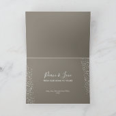 ホワイトキャンドル居心地の良いクリスマス折りたたみ幸せ シーズンカード (内部)