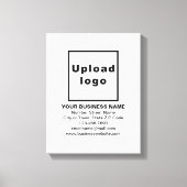 ホワイトキャンバス印刷でビジネスブランド キャンバスプリント (正面)