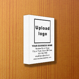 ホワイトキャンバス印刷でビジネスブランド キャンバスプリント