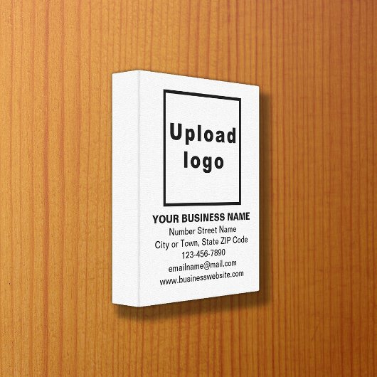 ホワイトキャンバス印刷でビジネスブランド キャンバスプリント