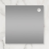 ホワイトキュロシアンドグレーモノグラム | 編集可能な色 フェイバータグ (裏面)